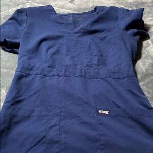 Grey's Anatomy Navy V-Neck Scrub Top